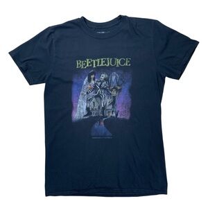Beetlejuice T-Shirt Black 90s Movie Medium Cult Classic Horror Betelgeuse